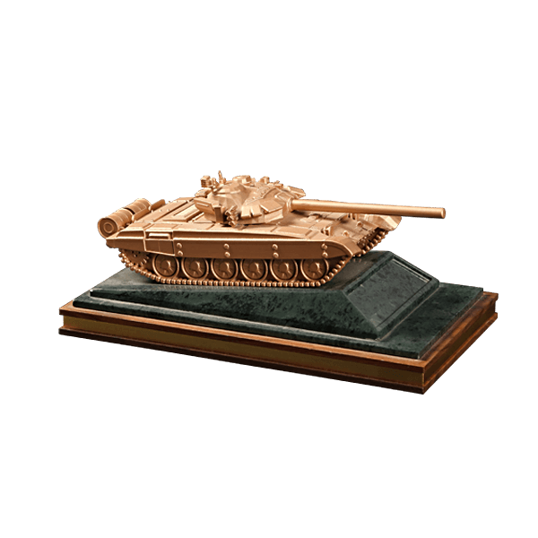 坦克雕塑桌面擺件